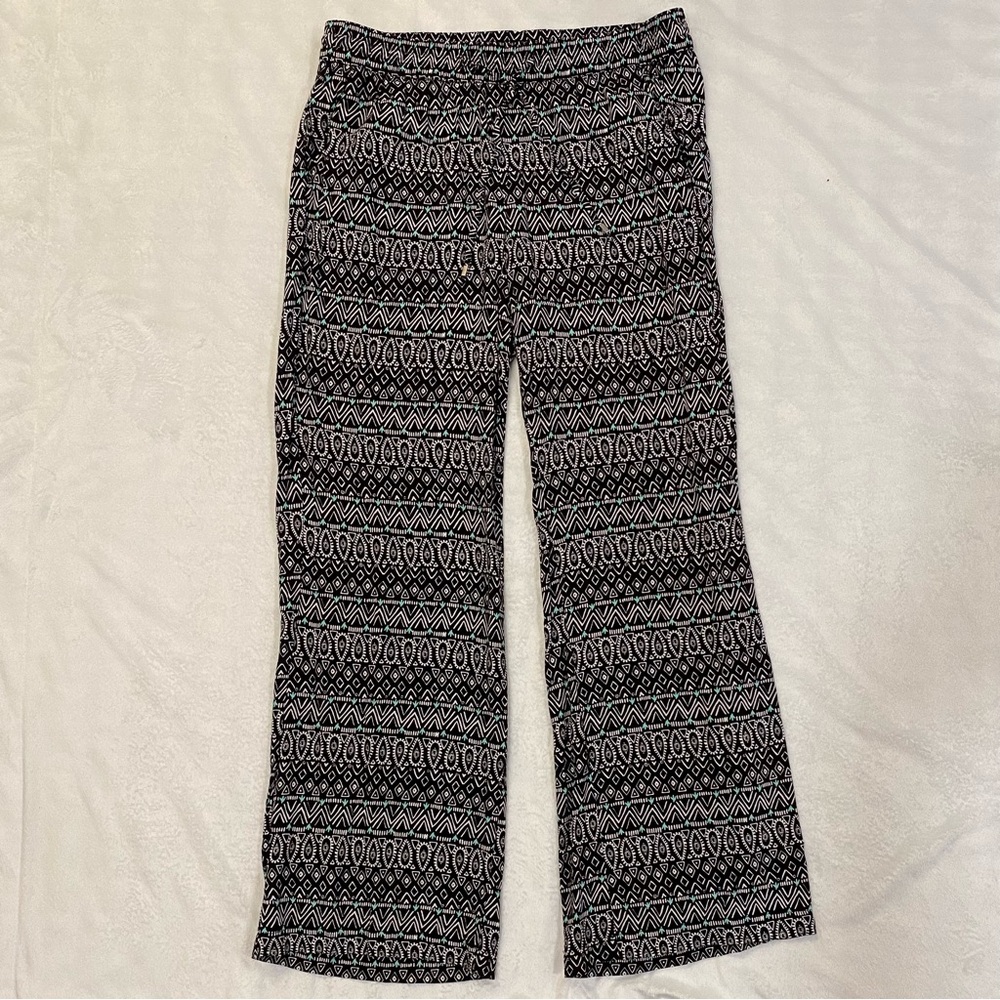 mid-rise soft wide leg pants